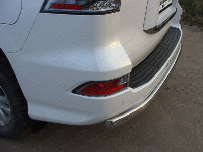 Lexus GX (13–) Защита задняя центральная (овальная) 75х42 мм